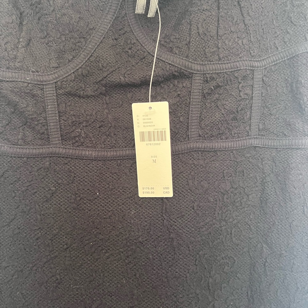Anthropologie black fitted dress M NWT - Picture 10 of 12
